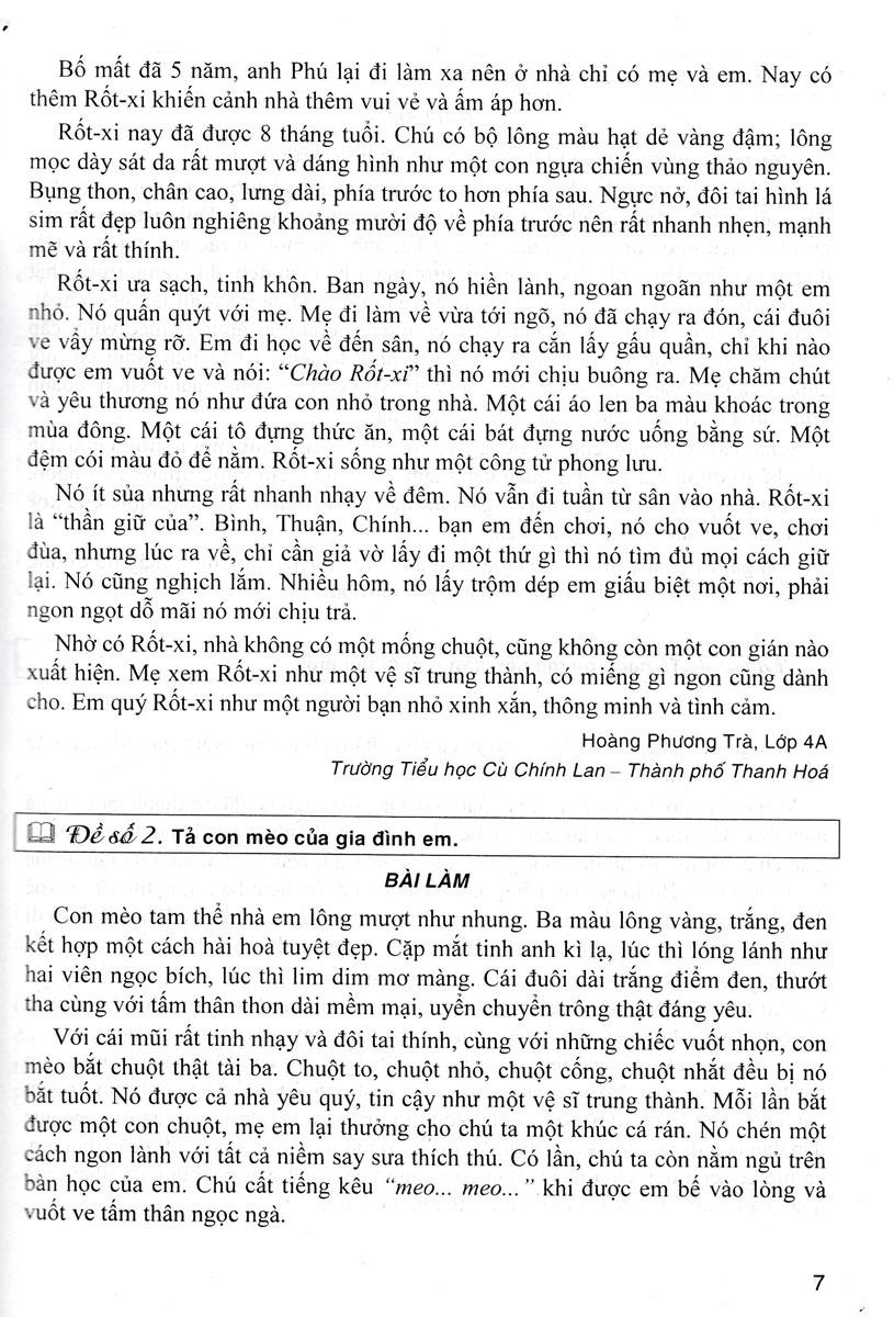 Những Bài Văn Đạt Điểm Cao Của Học Sinh Giỏi Lớp 4 - Ảnh 10