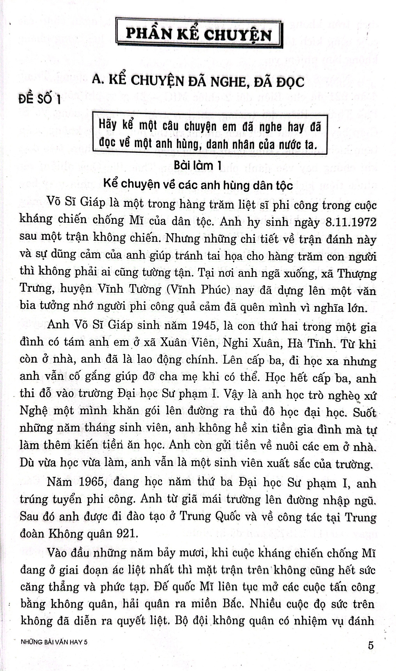 những bài văn hay 5 (theo chương trình gdpt mới) - Ảnh 5