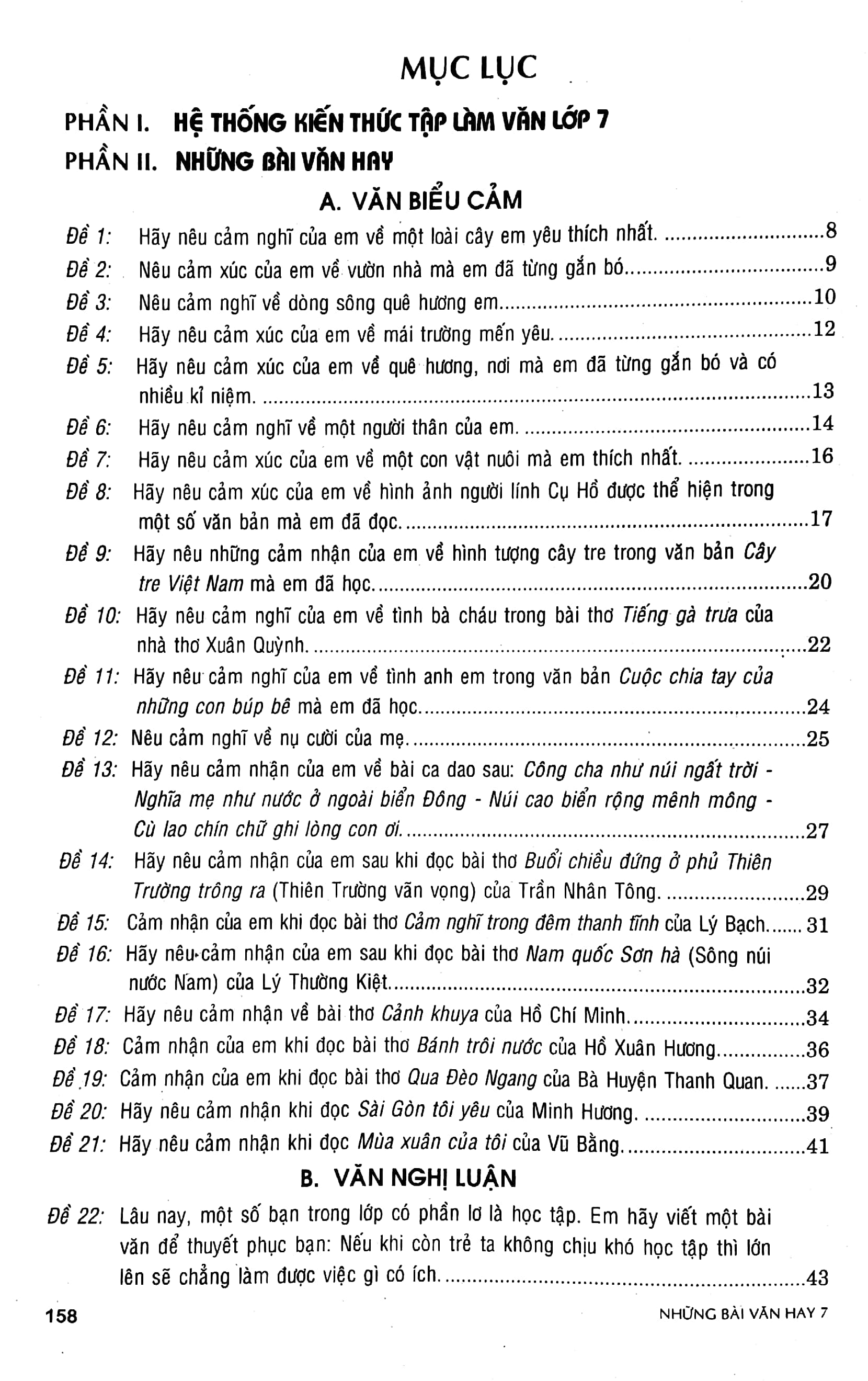 những bài văn hay lớp 7 (tái bản 2020) - Ảnh 3