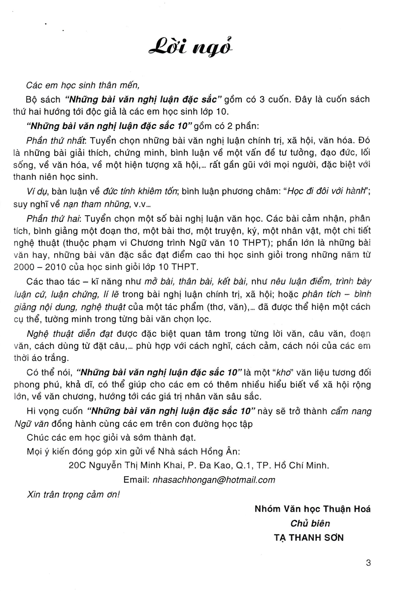 những bài văn nghị luận đặc sắc 10 (biên soạn theo chương trình giáo dục tiểu học mới - dùng chung cho các bộ sgk hiện hành) - Ảnh 3