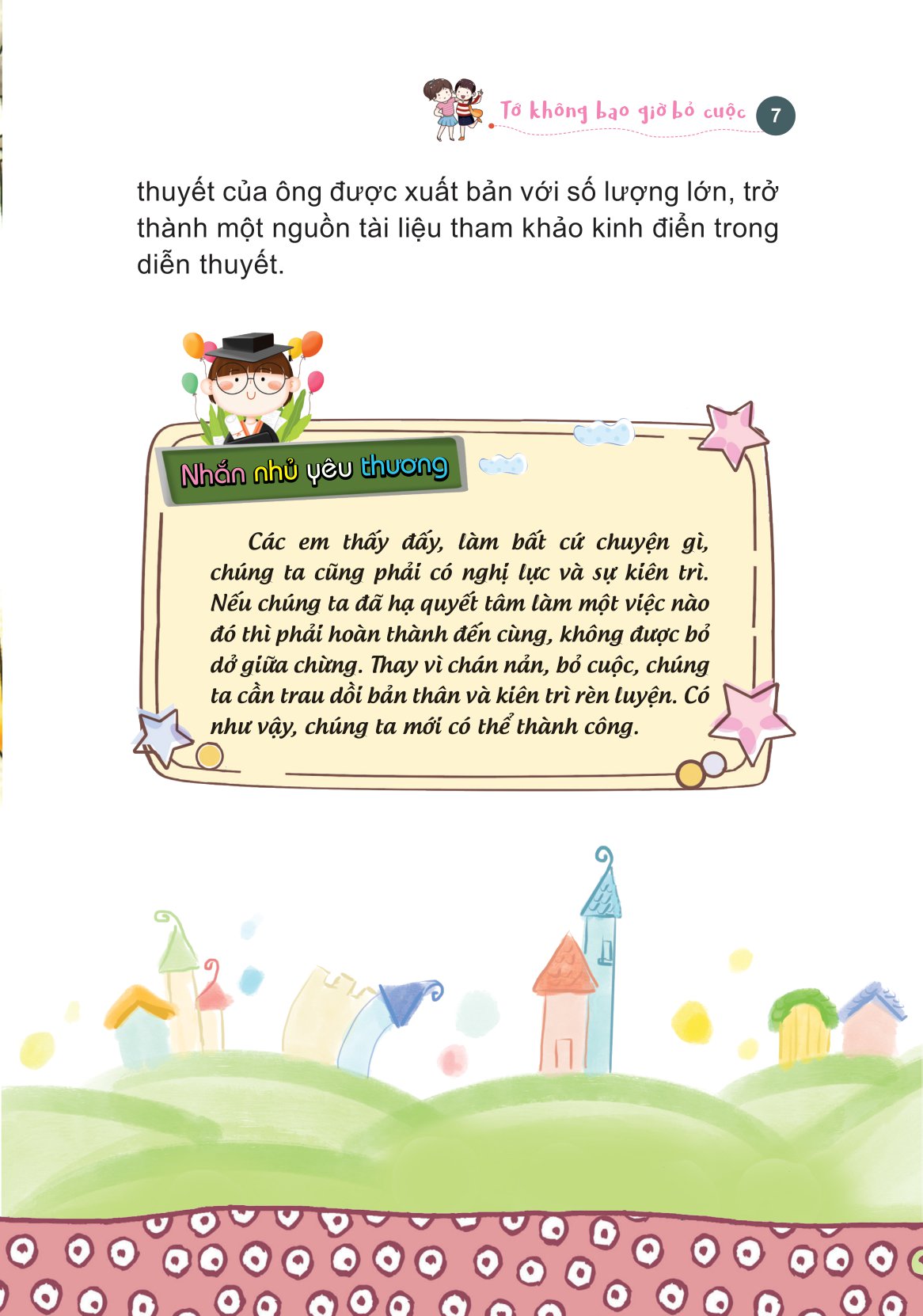 những câu chuyện nhỏ giúp em trưởng thành - tớ không bao giờ bỏ cuộc - Ảnh 8