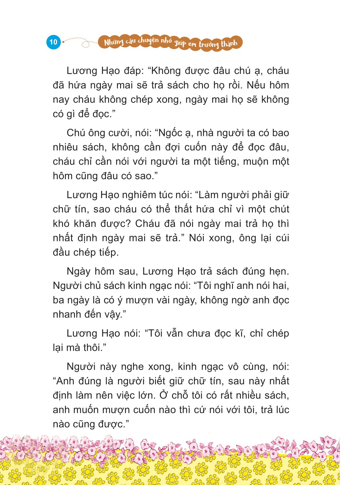 những câu chuyện nhỏ giúp em trưởng thành - tớ yêu đọc sách - Ảnh 11