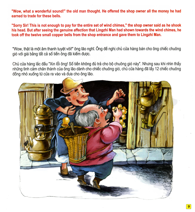 những câu chuyện thú vị giáo dục trẻ - âm thanh của những chiếc chuông gió (song ngữ anh - việt) - Ảnh 10