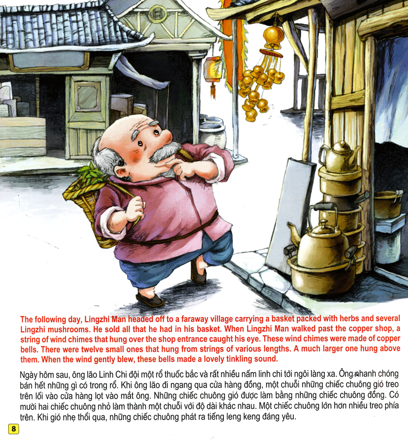 những câu chuyện thú vị giáo dục trẻ - âm thanh của những chiếc chuông gió (song ngữ anh - việt) - Ảnh 9