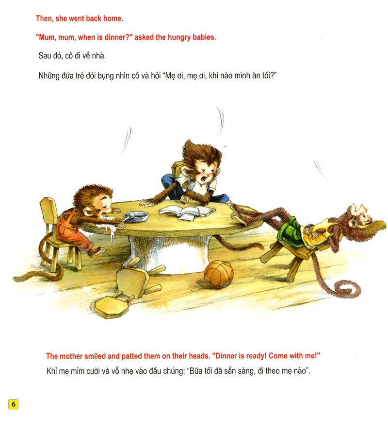 những câu chuyện thú vị giáo dục trẻ - bữa tối trên lá sen (song ngữ anh - việt) - Ảnh 7