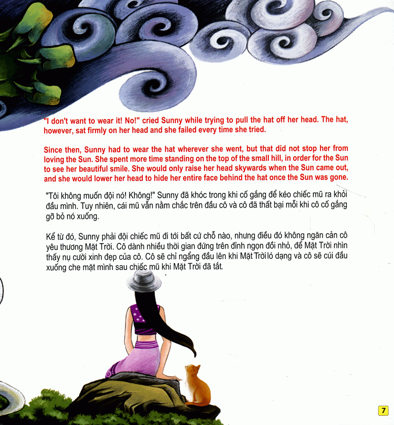 những câu chuyện thú vị giáo dục trẻ - câu chuyện về làng hoa hướng dương (song ngữ anh - việt) - Ảnh 8