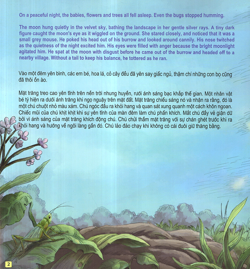những câu chuyện thú vị giáo dục trẻ - cô chuột bạch nhỏ đuổi theo mặt trời (song ngữ anh - việt) - Ảnh 3