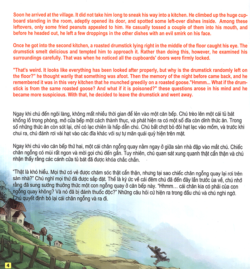 những câu chuyện thú vị giáo dục trẻ - cô chuột bạch nhỏ đuổi theo mặt trời (song ngữ anh - việt) - Ảnh 5