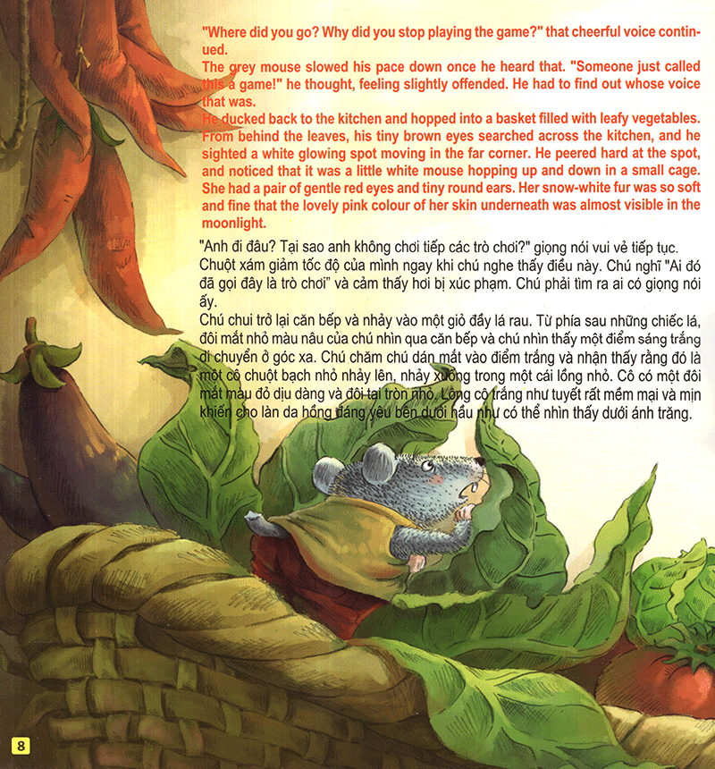 những câu chuyện thú vị giáo dục trẻ - cô chuột bạch nhỏ đuổi theo mặt trời (song ngữ anh - việt) - Ảnh 9