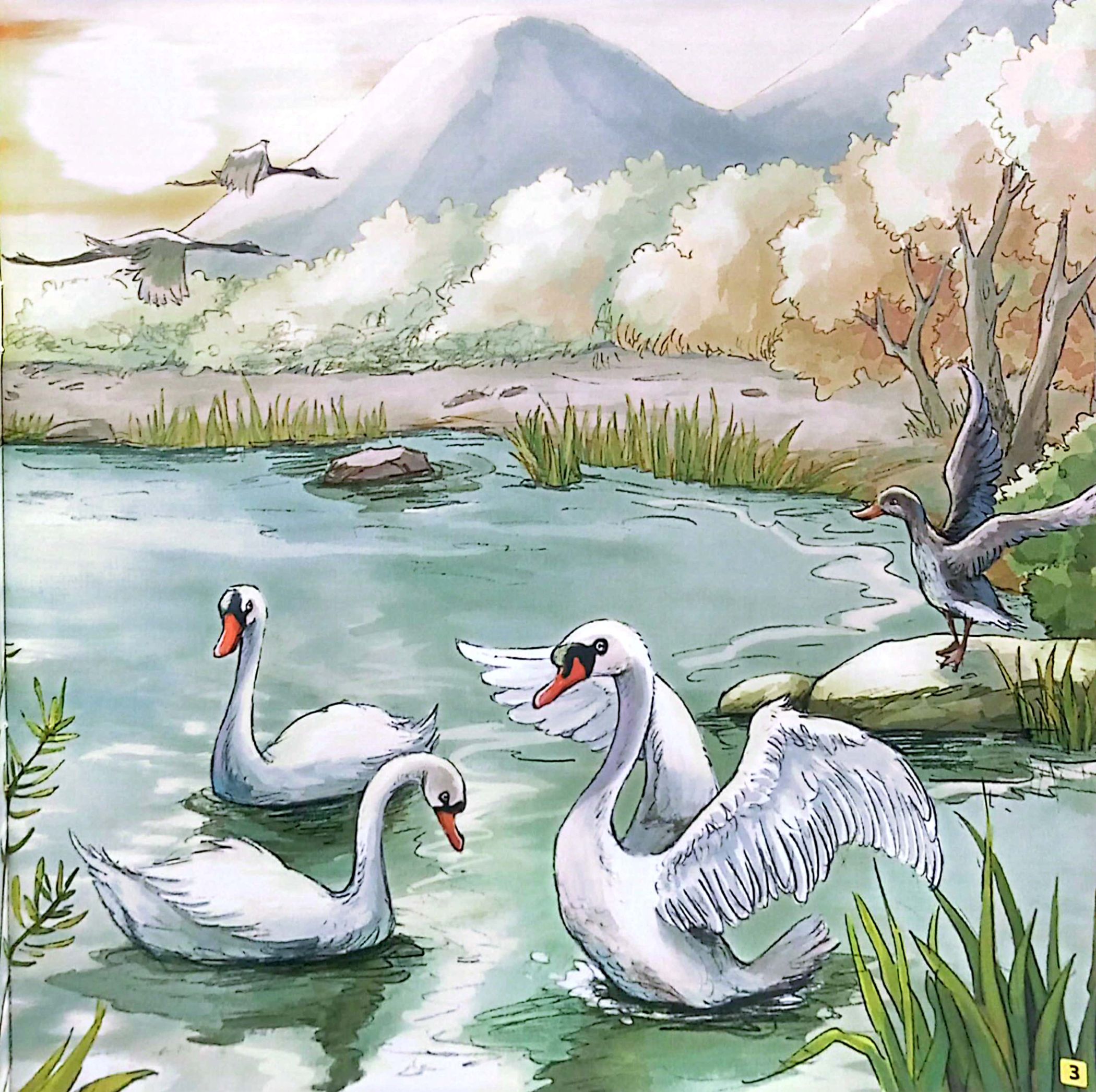 những câu chuyện thú vị giáo dục trẻ - hồ nước đông cứng (song ngữ anh - việt) - Ảnh 4