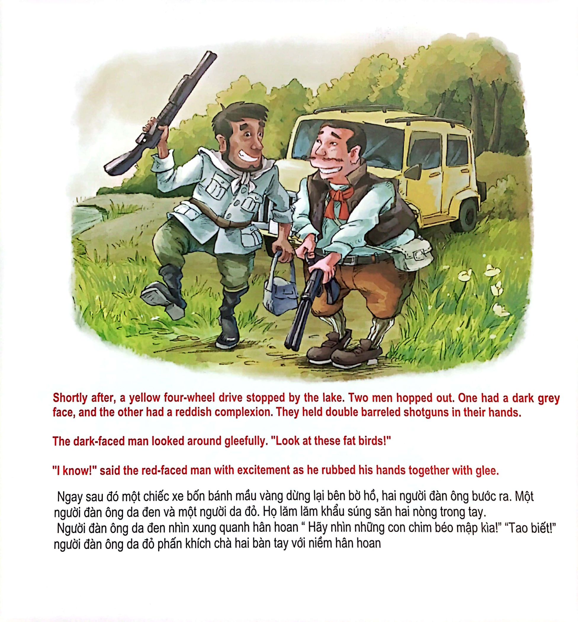 những câu chuyện thú vị giáo dục trẻ - hồ nước đông cứng (song ngữ anh - việt) - Ảnh 6