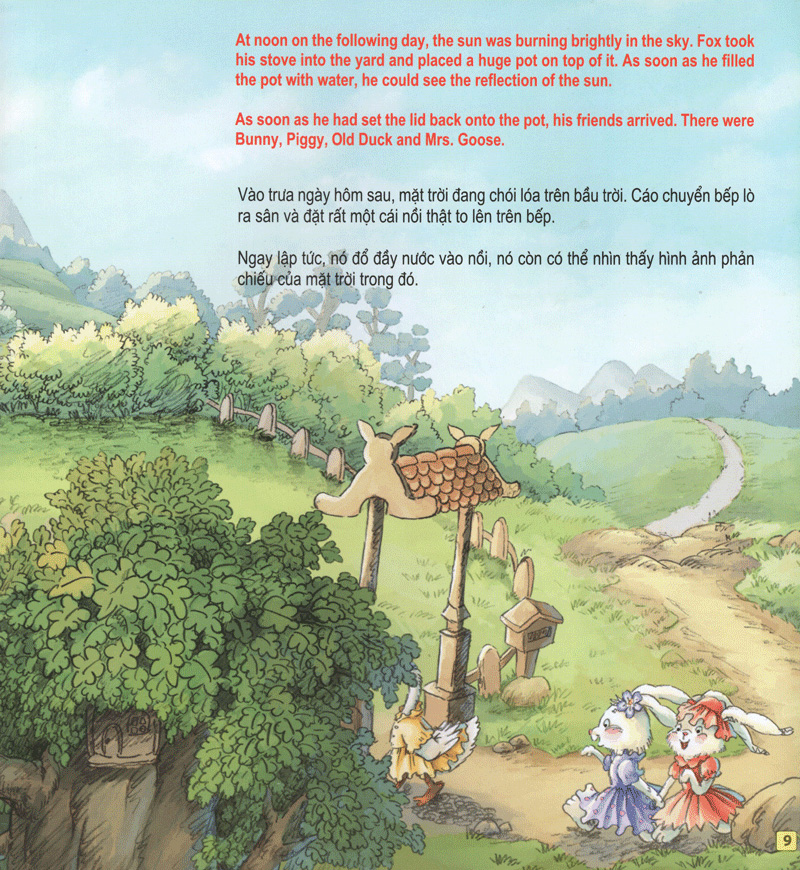 những câu chuyện thú vị giáo dục trẻ - súp dưa vàng súp dưa bạc (song ngữ anh - việt) - Ảnh 10