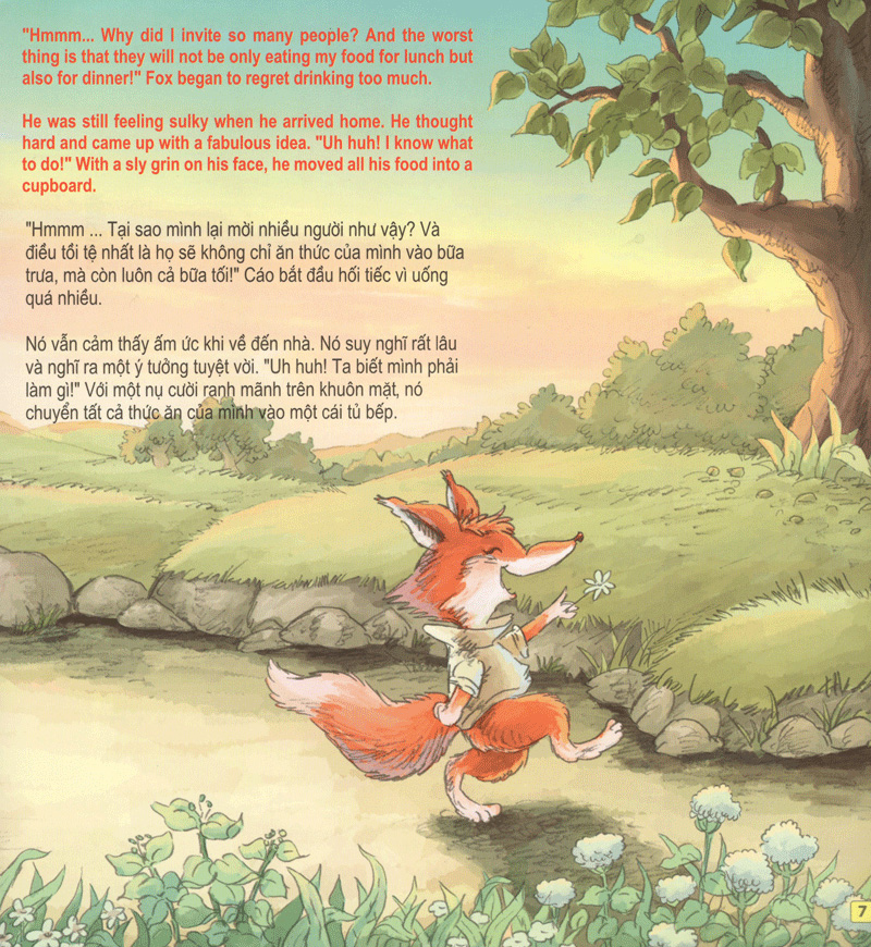 những câu chuyện thú vị giáo dục trẻ - súp dưa vàng súp dưa bạc (song ngữ anh - việt) - Ảnh 8