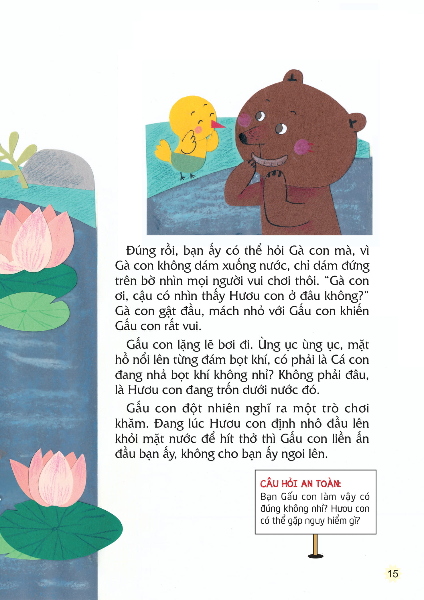 những câu chuyện về kiến thức an toàn trong cuộc sống - lợn con đi bơi - Ảnh 6