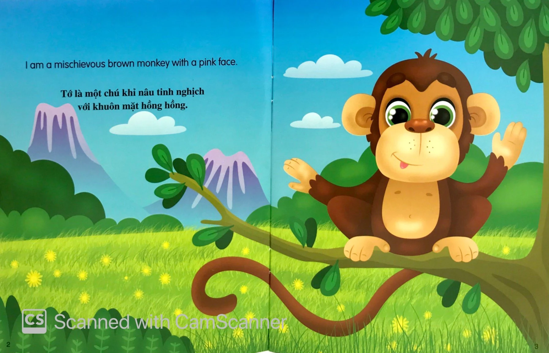 những câu chuyện về thế giới động vật - tớ là một chú khỉ - i am a monkey (song ngữ anh-việt) - Ảnh 2
