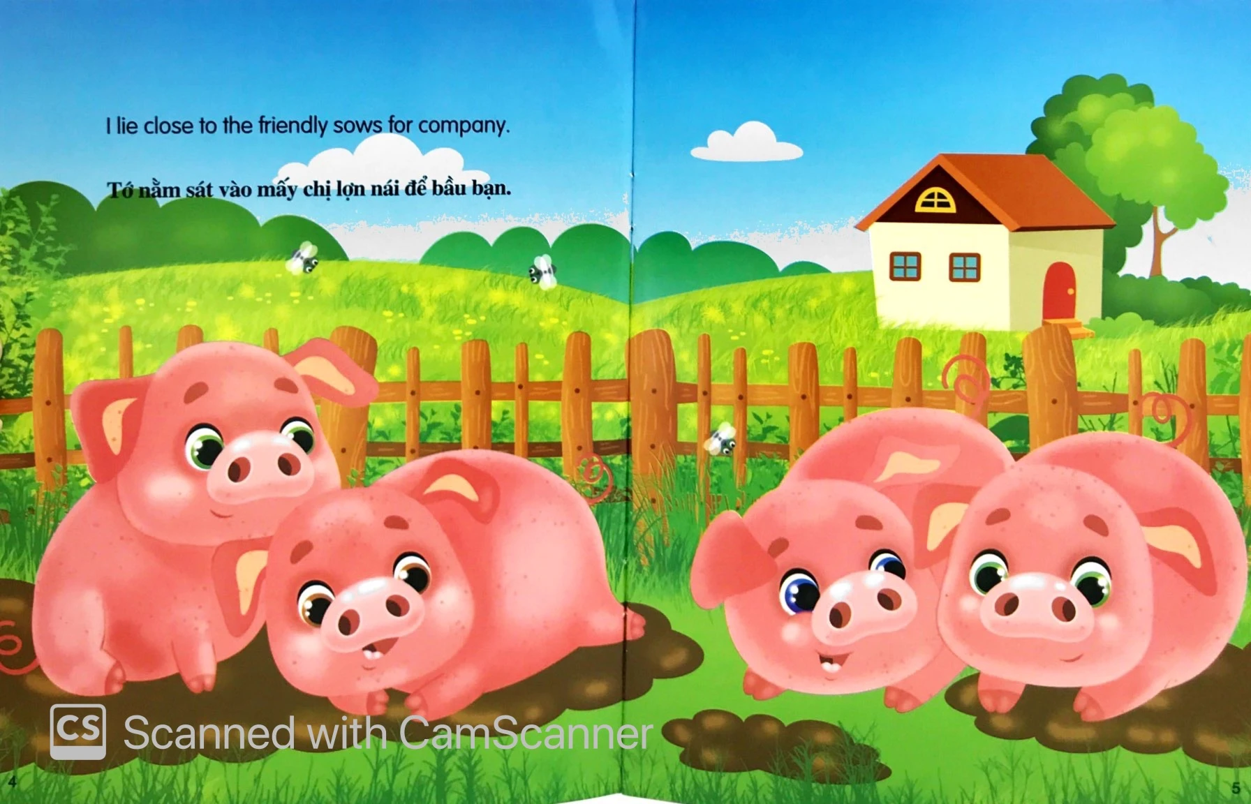 những câu chuyện về thế giới động vật - tớ là một chú lợn - i am a pig (song ngữ anh-việt) - Ảnh 3