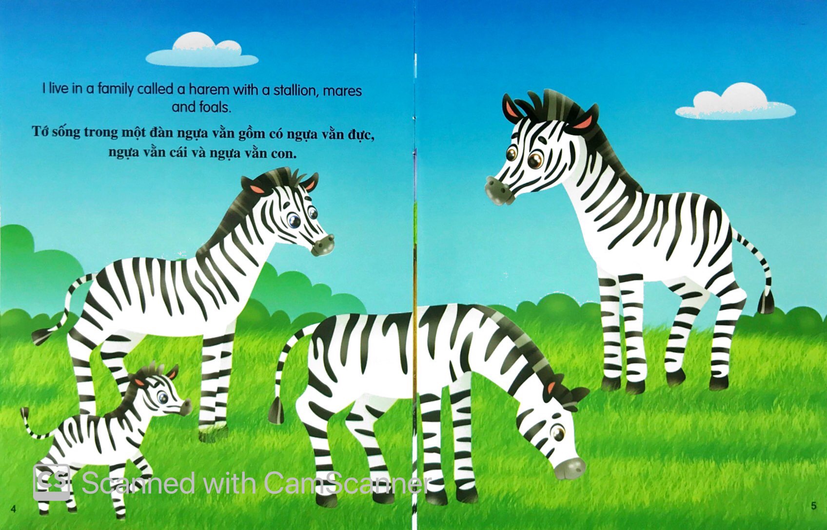 những câu chuyện về thế giới động vật - tớ là một chú ngựa vằn - i am a zebra (song ngữ anh-việt) - Ảnh 3