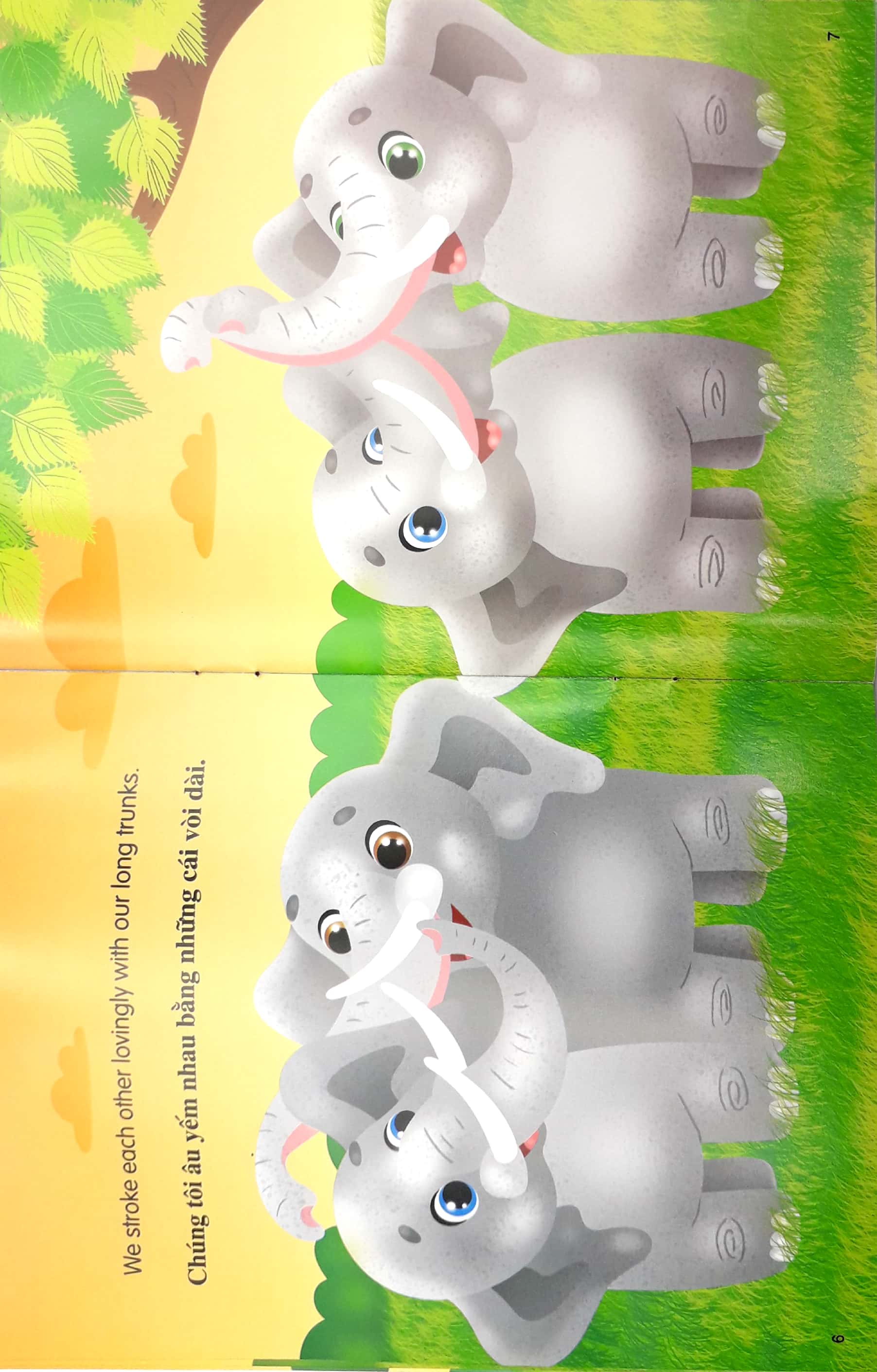 những câu chuyện về thế giới động vật - tớ là một chú voi - i am an elephant (song ngữ anh-việt) - Ảnh 5