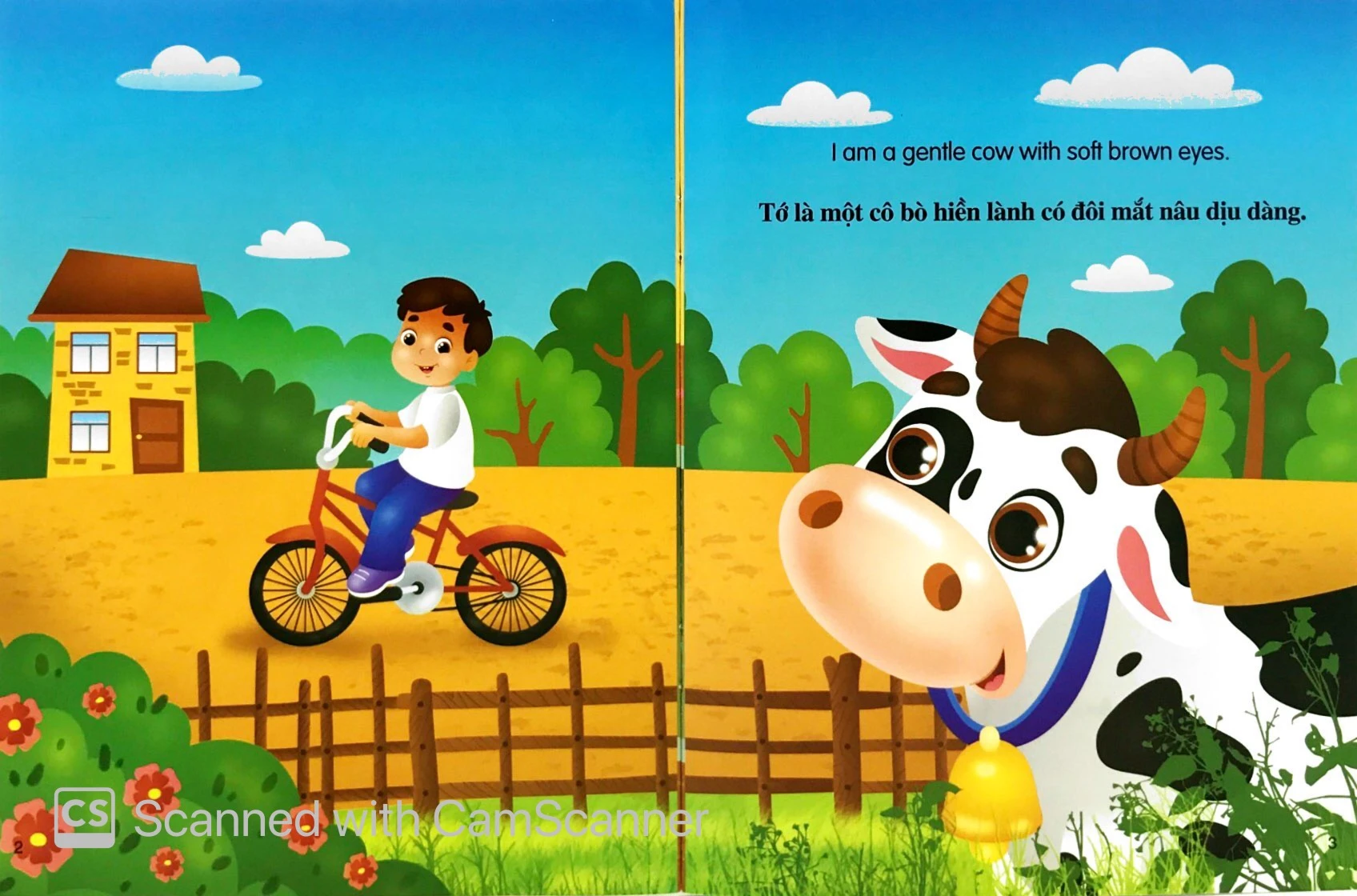 những câu chuyện về thế giới động vật - tớ là một cô bò - i am a cow (song ngữ anh-việt) - Ảnh 3