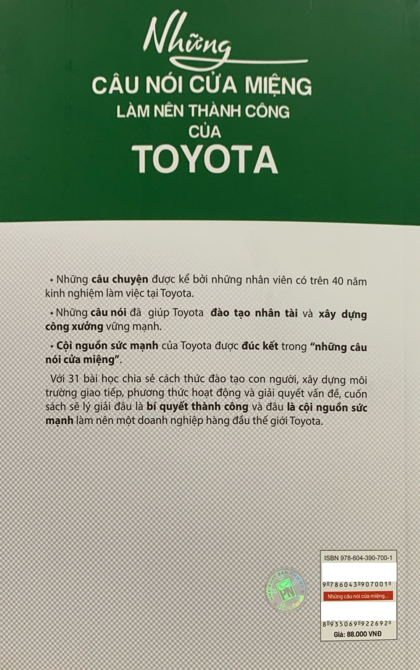 những câu nói cửa miệng làm nên thành công của toyota (tái bản 2023) - Ảnh 24