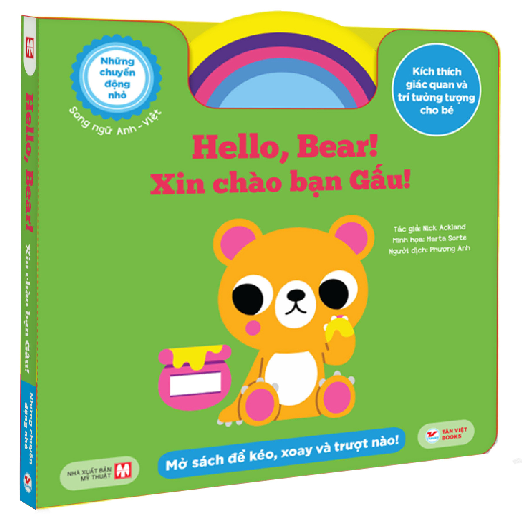 những chuyển động nhỏ - hello, bear! - xin chào bạn gấu! - song ngữ anh-việt - Ảnh 2