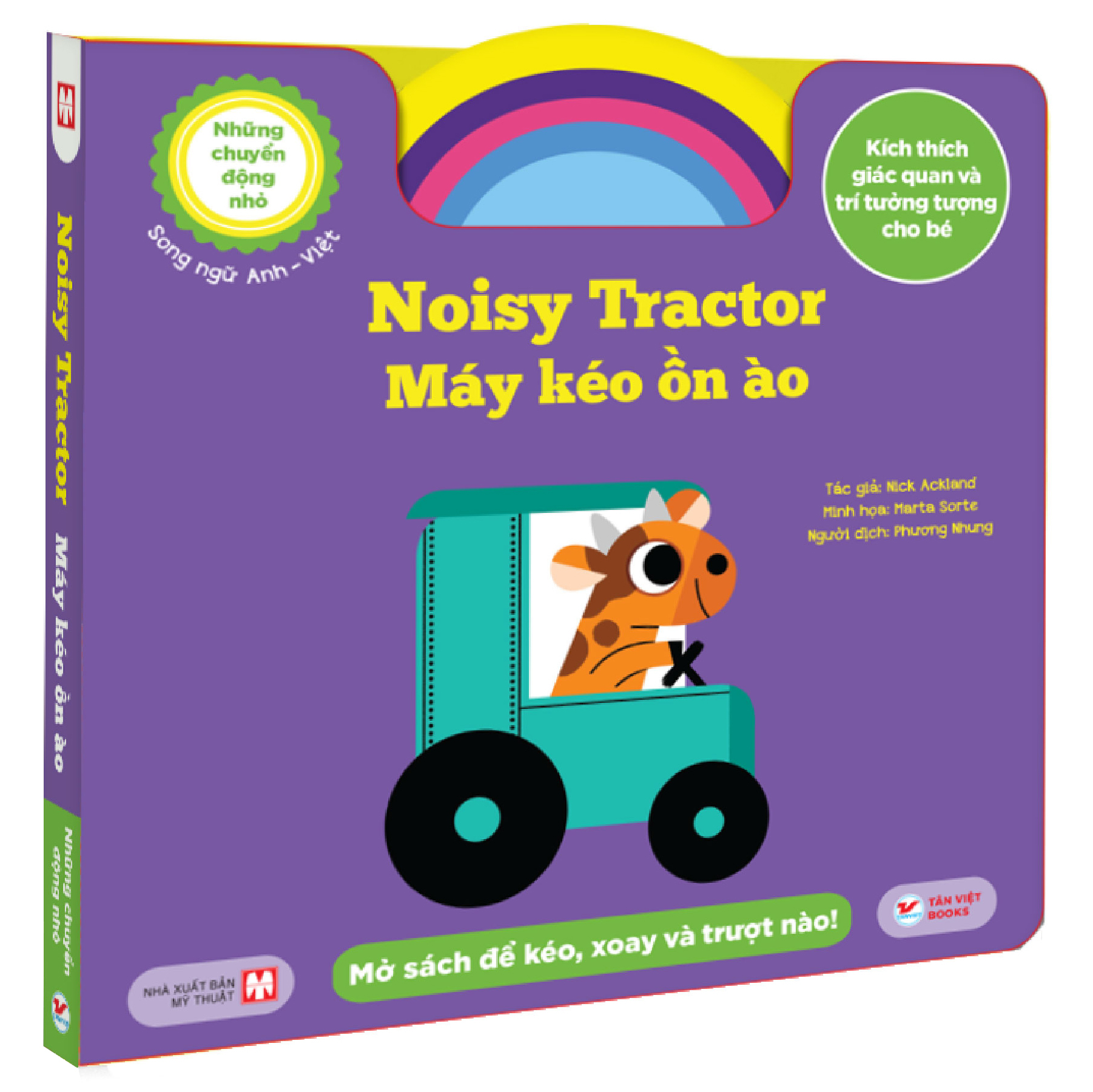 những chuyển động nhỏ - noisy tractor - máy kéo ồn ào - song ngữ anh-việt - Ảnh 2