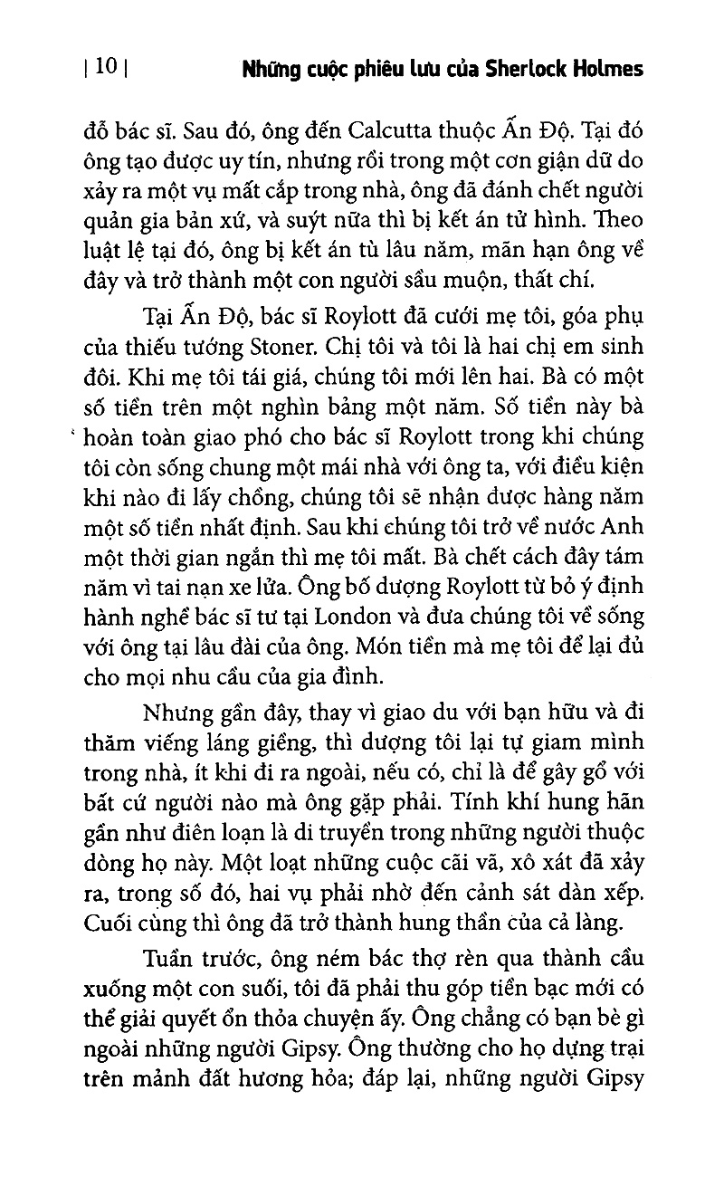 những cuộc phiêu lưu của sherlock holmes (tái bản 2022) - Ảnh 6