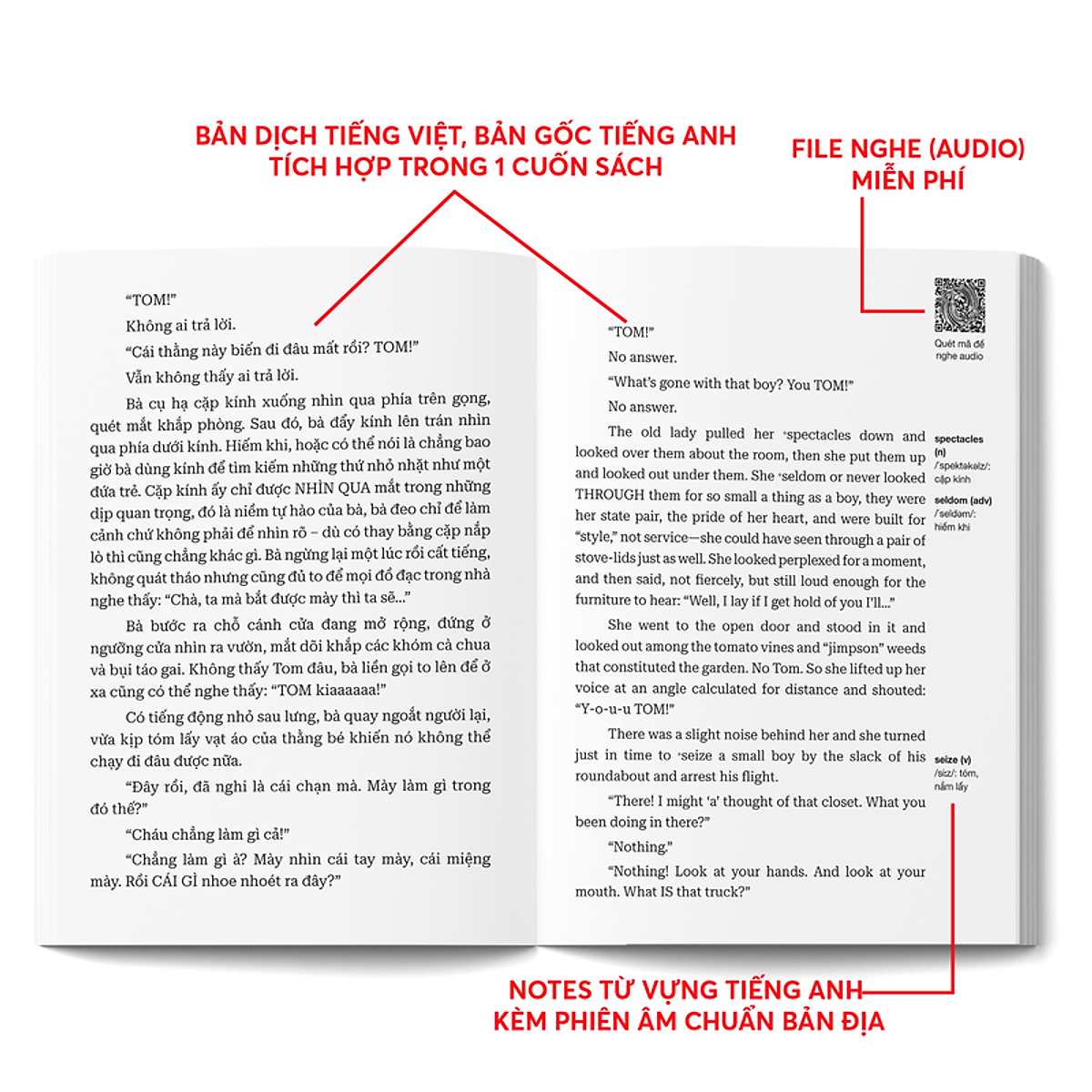 những cuộc phiêu lưu của tom sawyer - the adventures of tom sawyer - song ngữ việt-anh - Ảnh 3