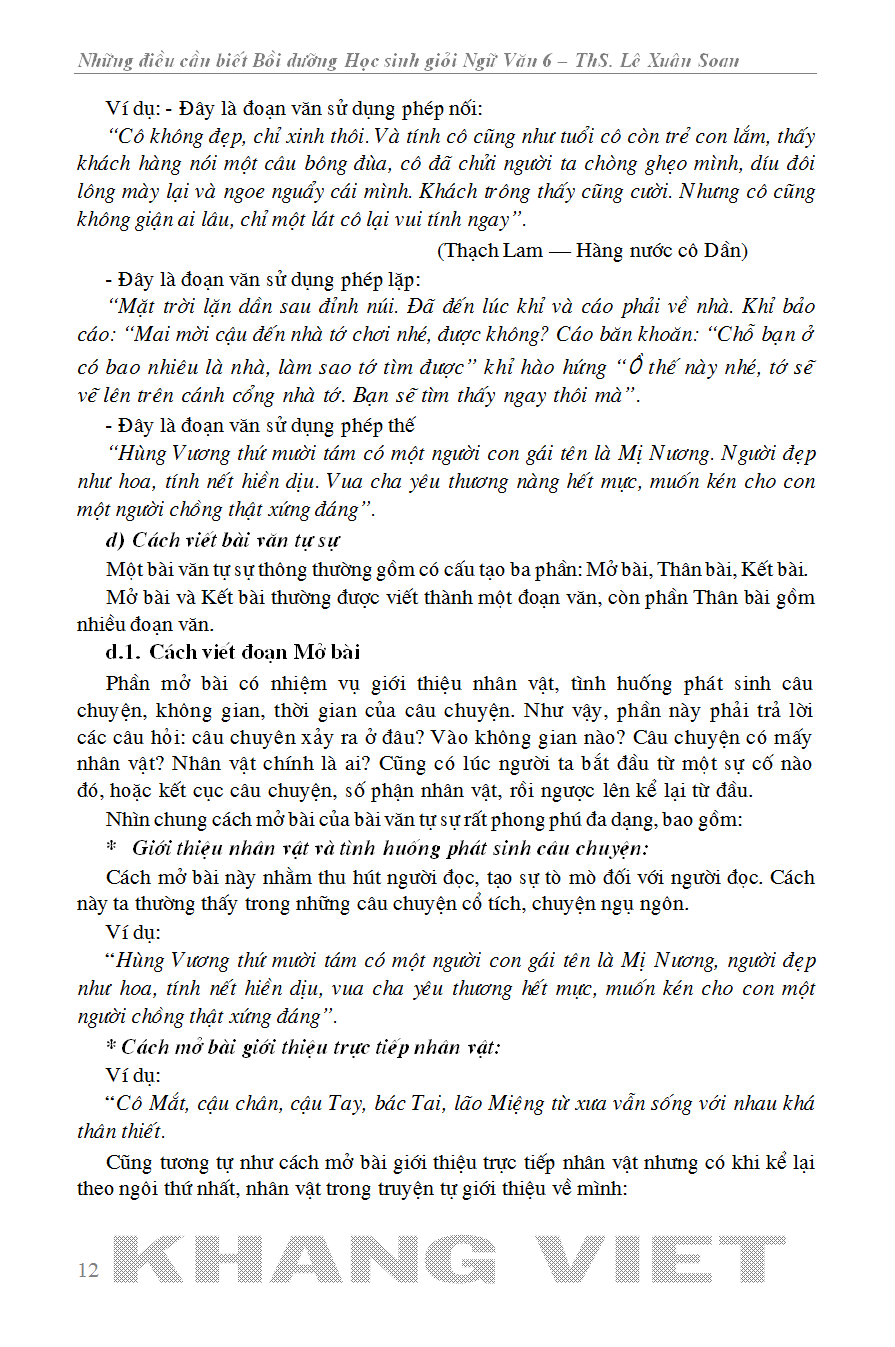 những điều cần biết bồi dưỡng học sinh giỏi ngữ văn 6 - Ảnh 14