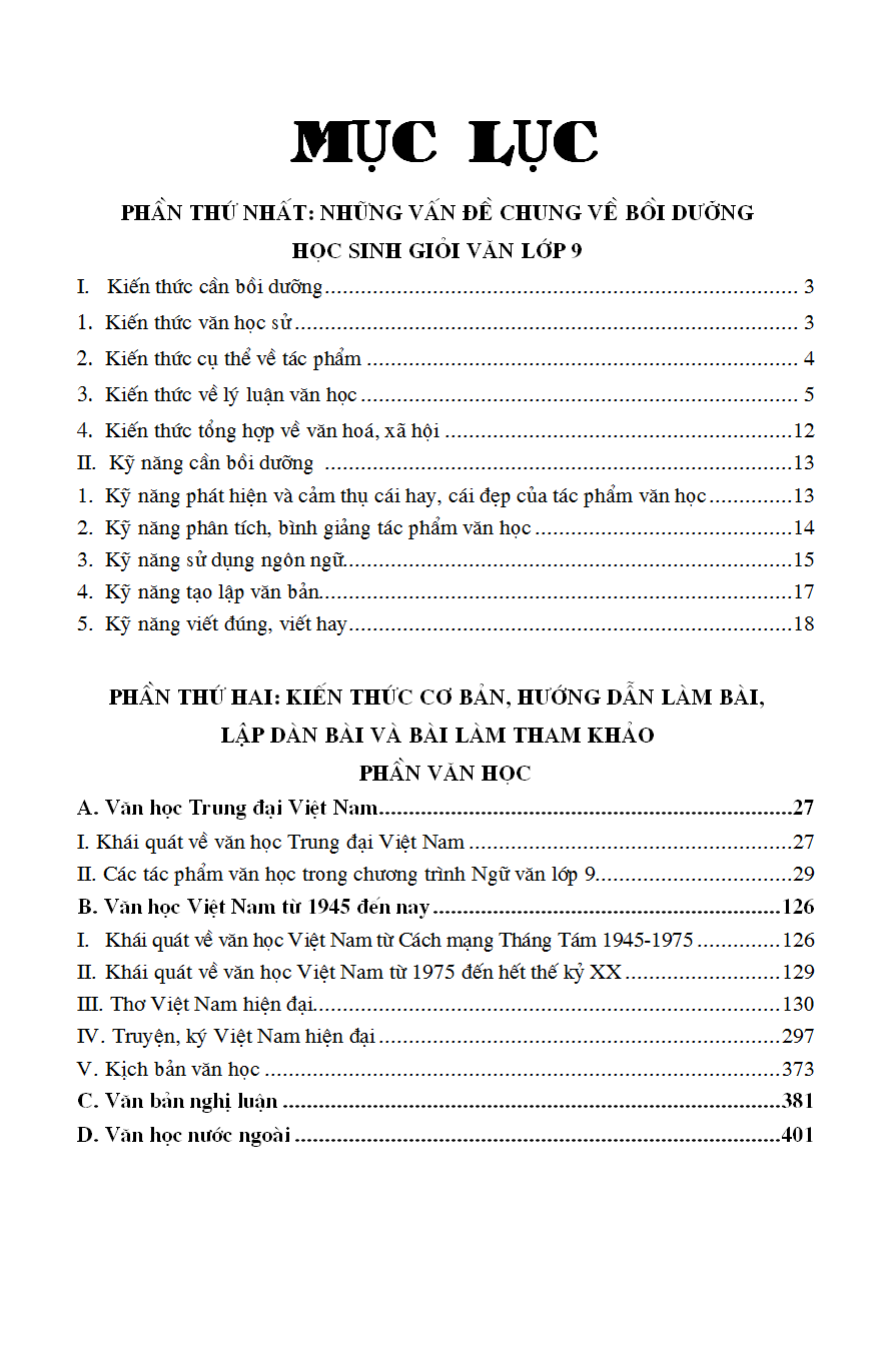 những điều cần biết bồi dưỡng học sinh giỏi ngữ văn lớp 9 (phiên bản mới nhất) - Ảnh 3