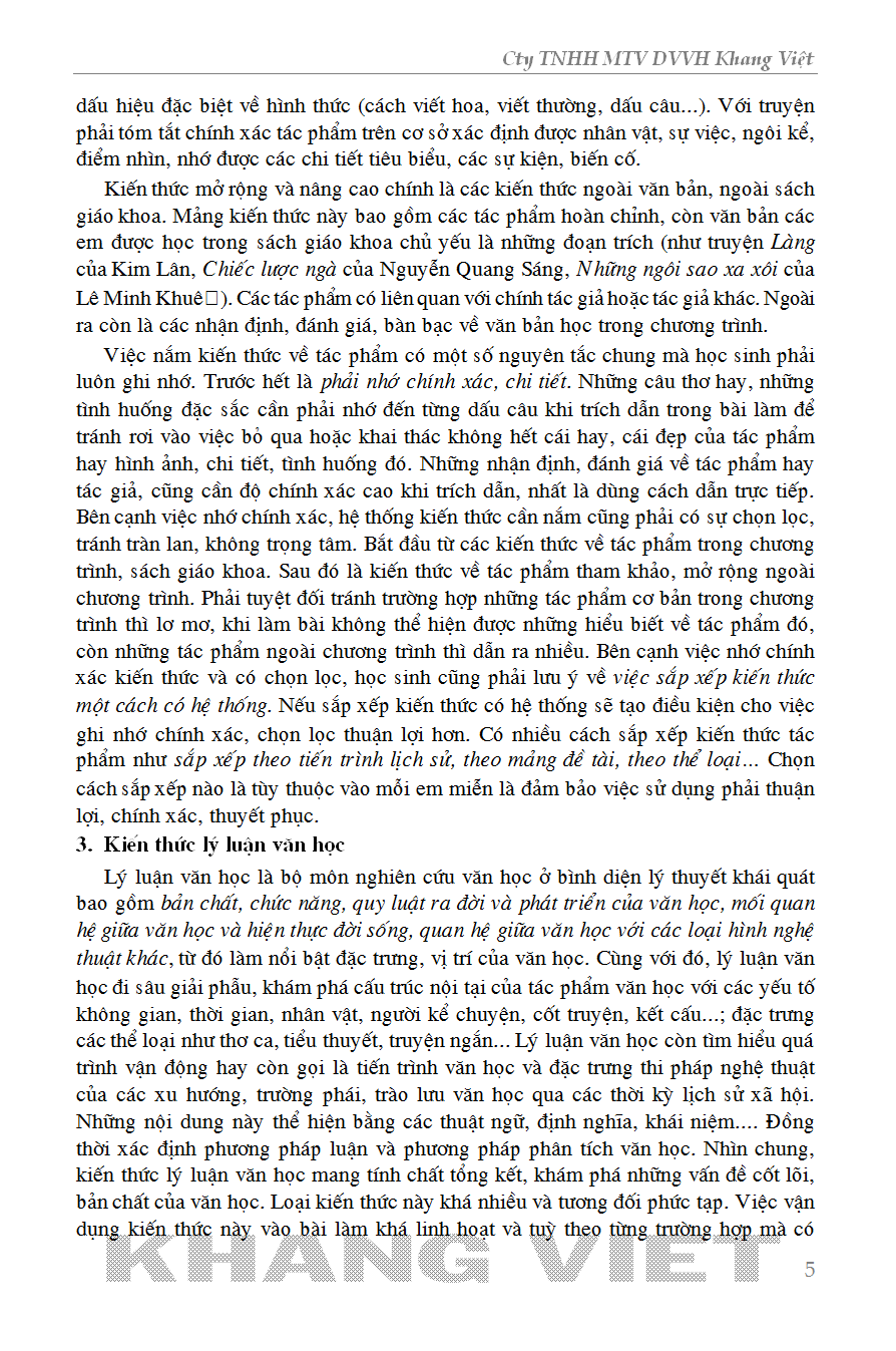 những điều cần biết bồi dưỡng học sinh giỏi ngữ văn lớp 9 (phiên bản mới nhất) - Ảnh 7