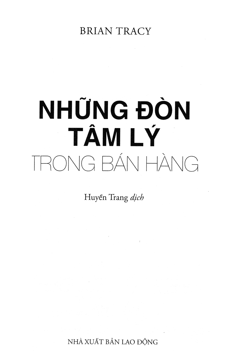 những đòn tâm lý trong bán hàng (tái bản) - Ảnh 2