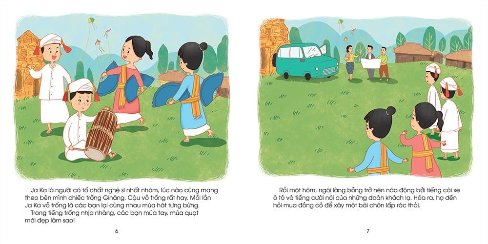 những đứa trẻ hạnh phúc - cánh đồng hoa - bạn nhỏ dân tộc chăm (tái bản 2024) - Ảnh 5