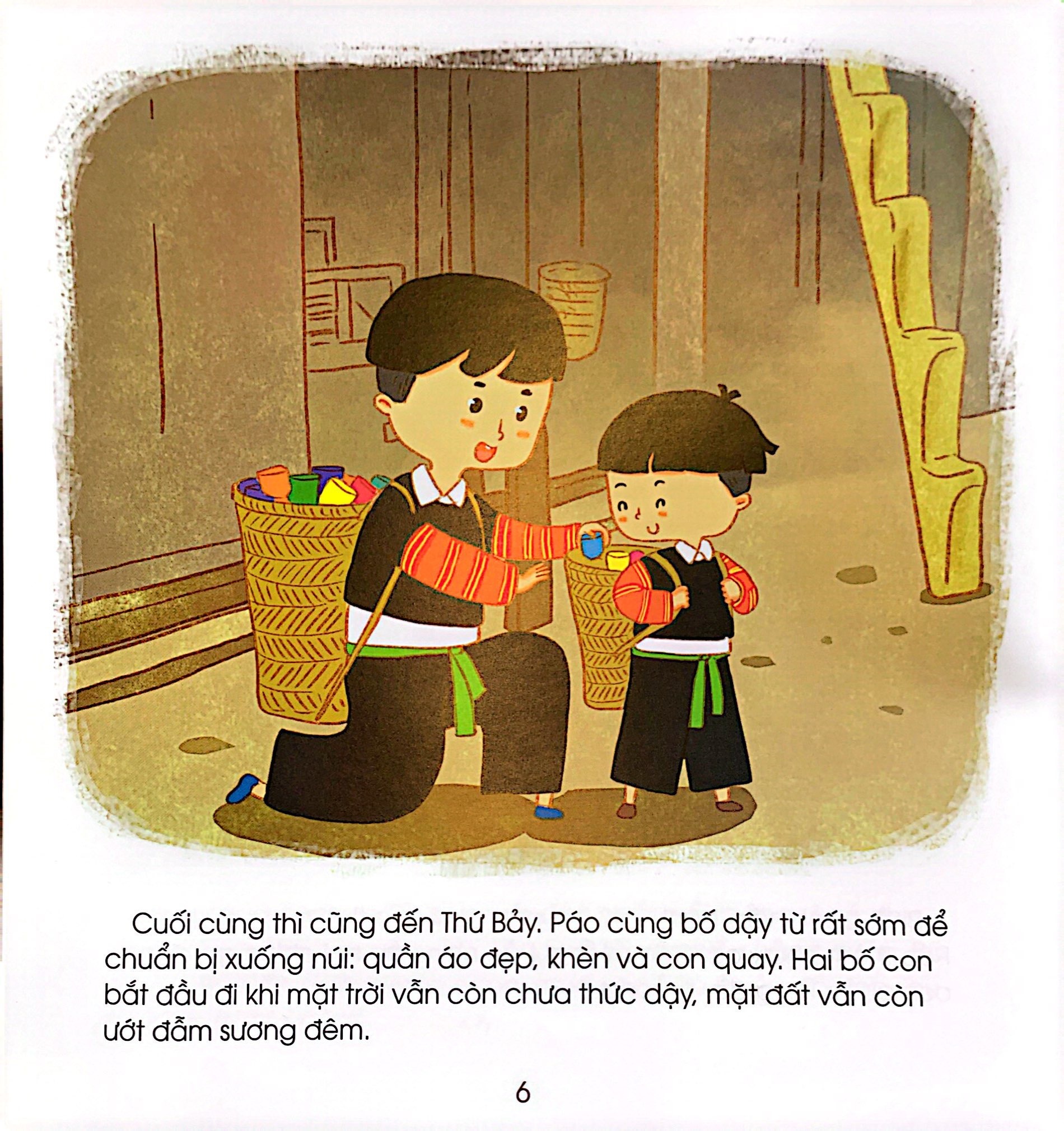 những đứa trẻ hạnh phúc - páo đi chợ phiên - bạn nhỏ dân tộc mông (tái bản 2024) - Ảnh 6