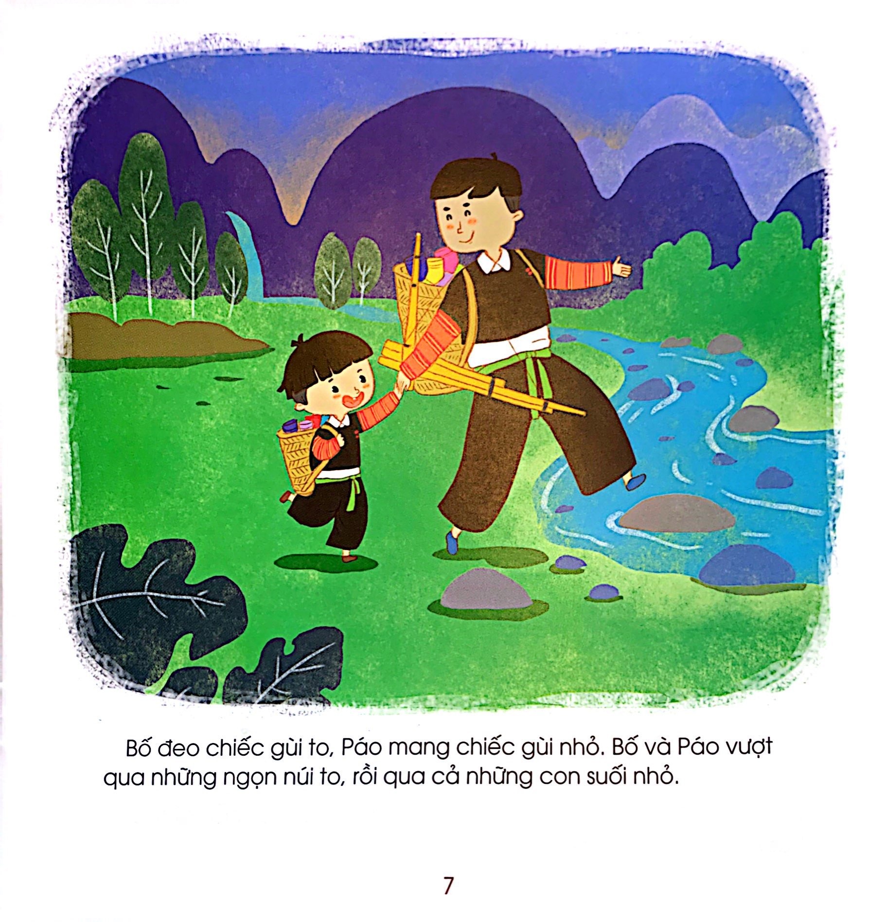 những đứa trẻ hạnh phúc - páo đi chợ phiên - bạn nhỏ dân tộc mông (tái bản 2024) - Ảnh 7