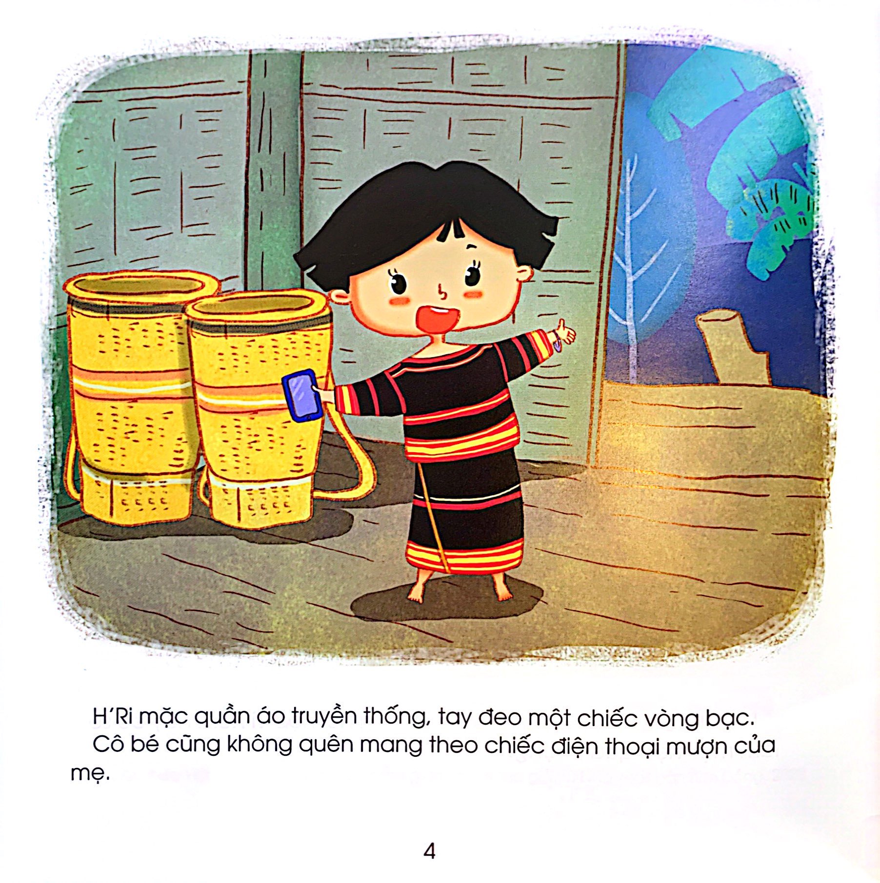 những đứa trẻ hạnh phúc - thanh sắc núi rừng - bạn nhỏ dân tộc gia rai (tái bản 2024) - Ảnh 3