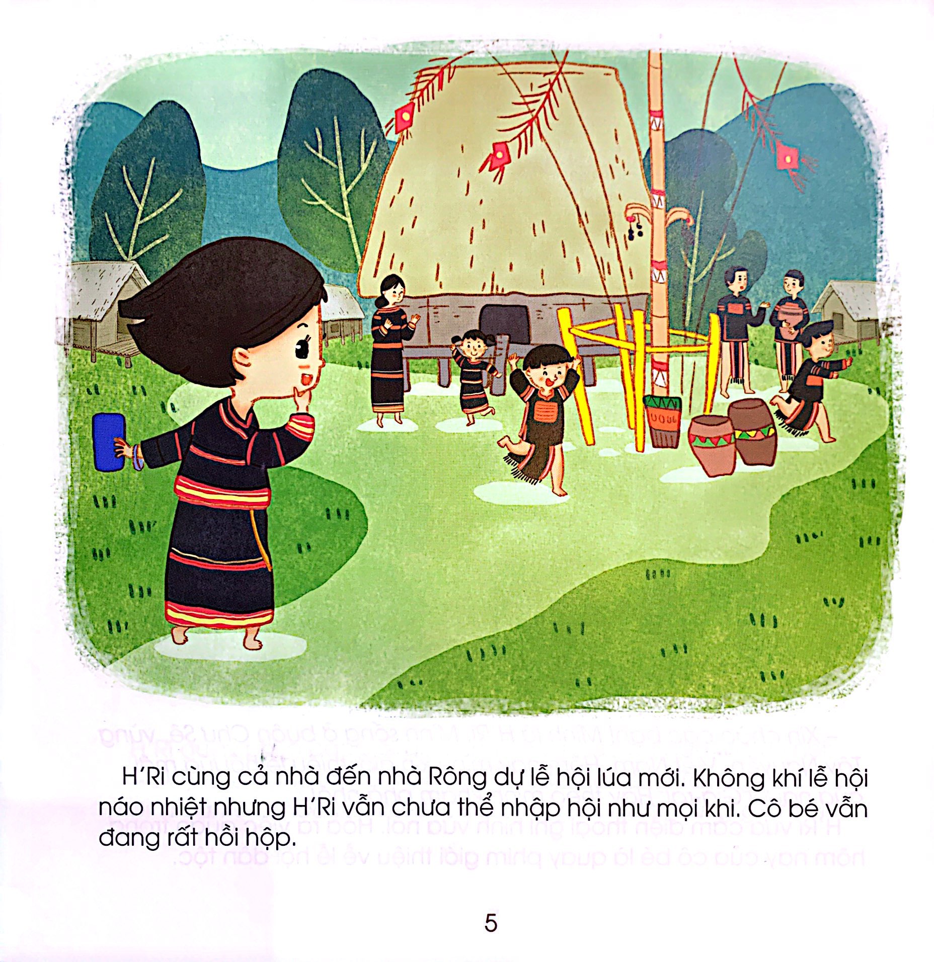 những đứa trẻ hạnh phúc - thanh sắc núi rừng - bạn nhỏ dân tộc gia rai (tái bản 2024) - Ảnh 4