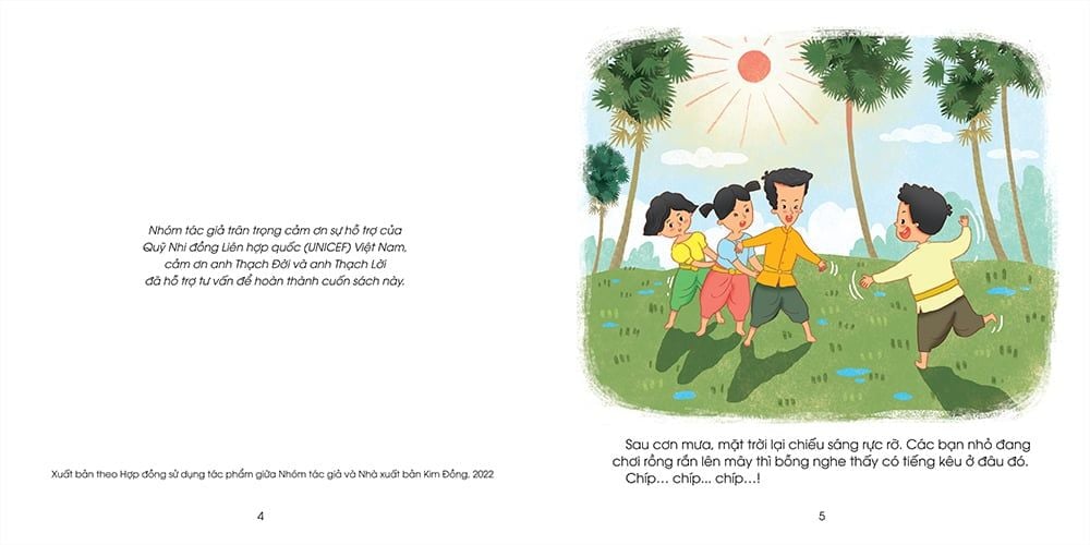 những đứa trẻ hạnh phúc - tổ chim non - bạn nhỏ dân tộc khmer (tái bản 2024) - Ảnh 4