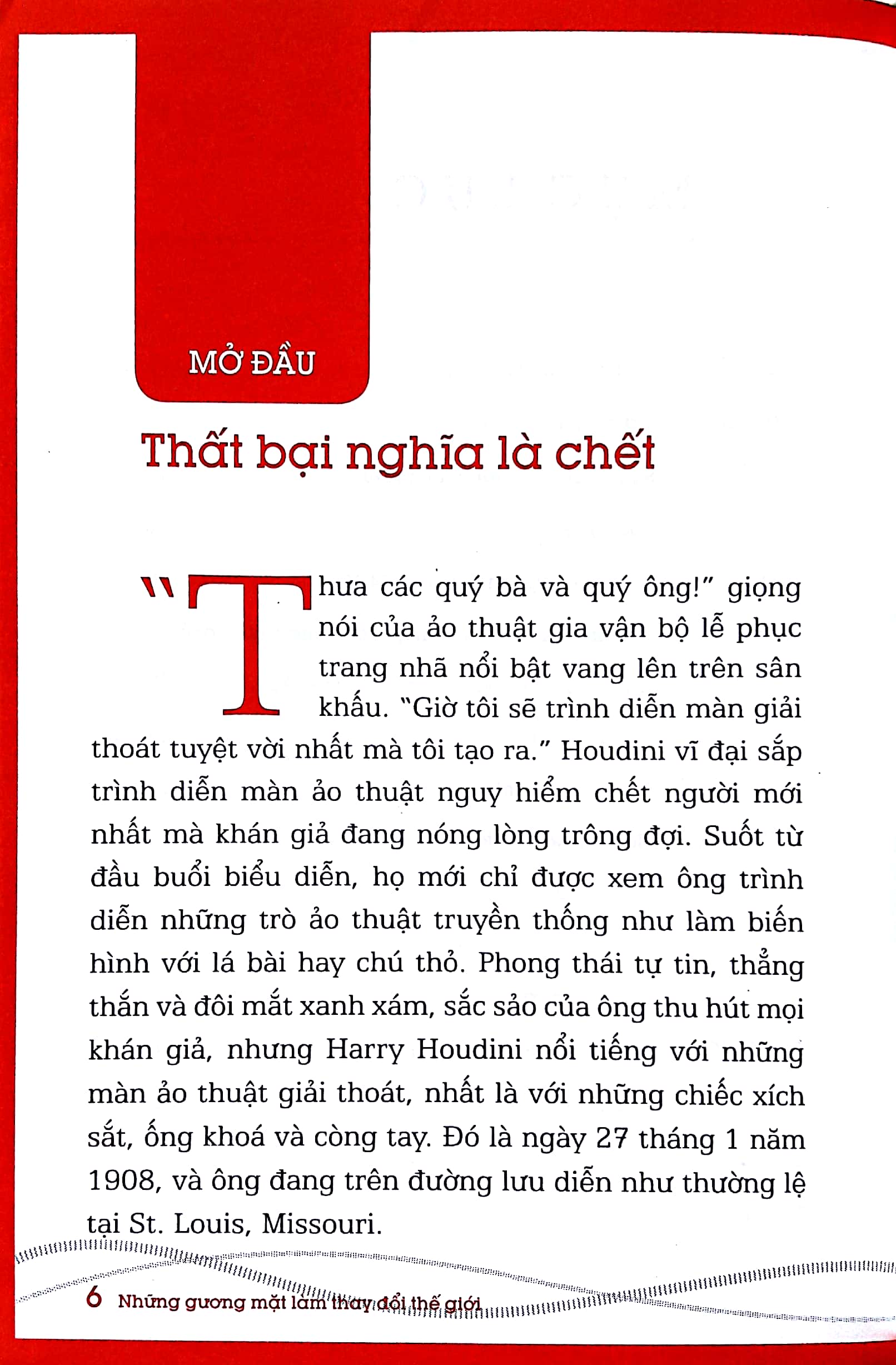 những gương mặt làm thay đổi thế giới - harry houdini - Ảnh 2