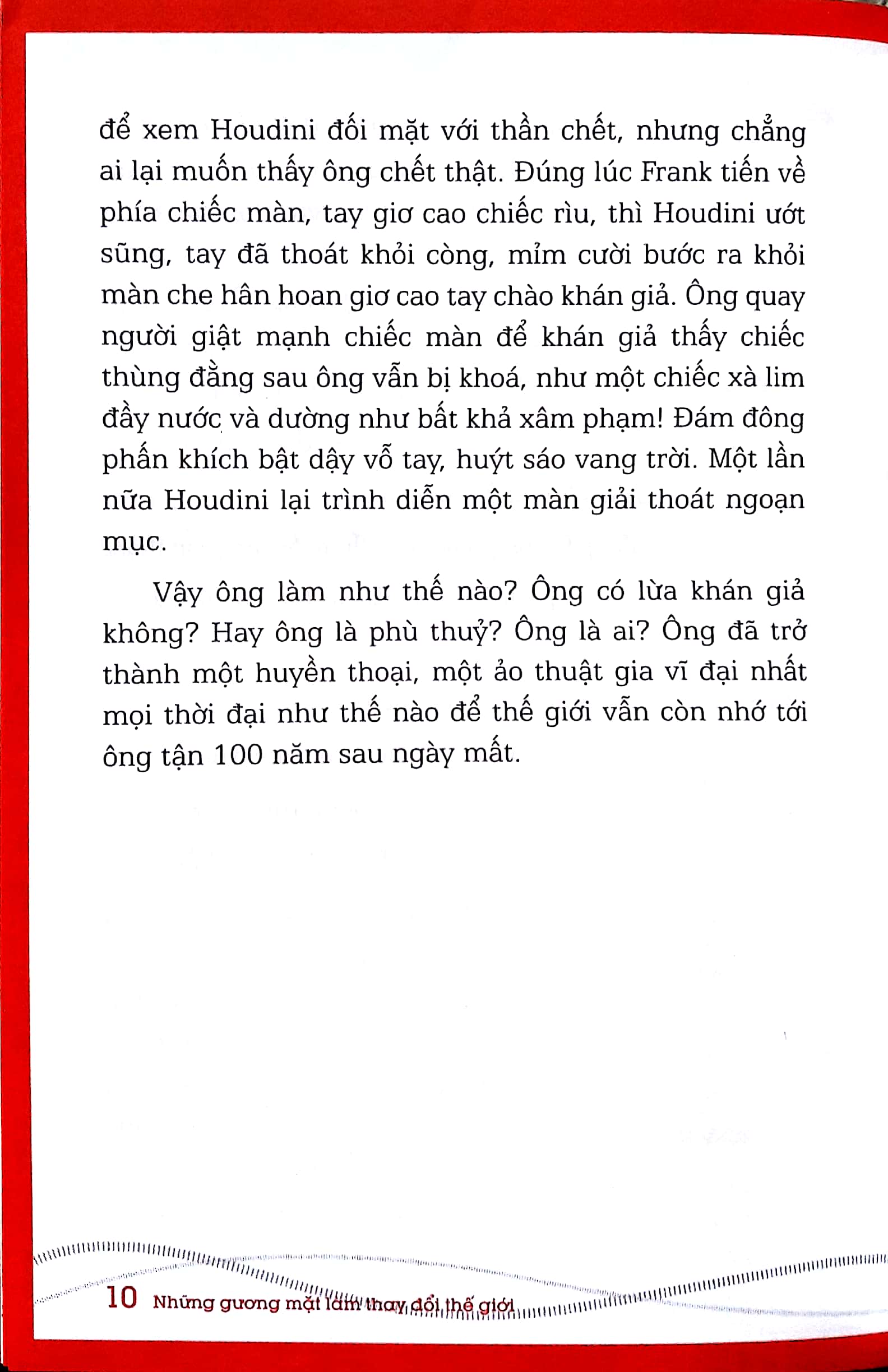 những gương mặt làm thay đổi thế giới - harry houdini - Ảnh 6