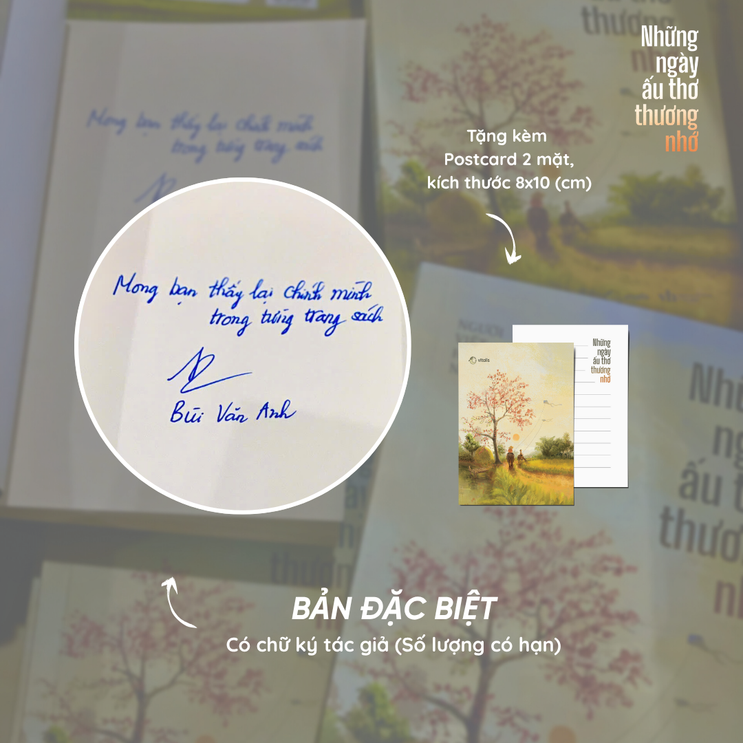 Nhung Ngay Au Tho Thuong Nho - Ban Dac Biet - Tang Kem Postcast 2 Mat + Chu Ky Tac Gia - Ảnh 3