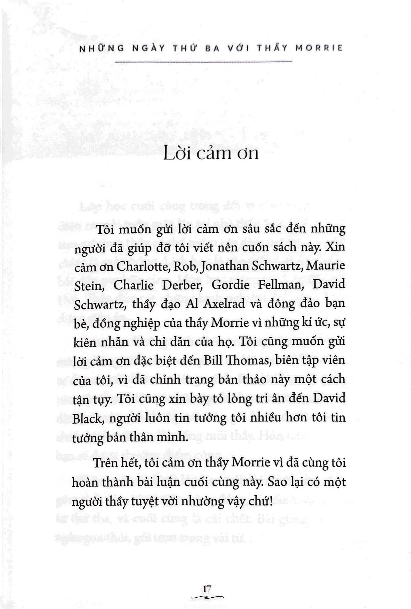 những ngày thứ ba với thầy morrie (tái bản 2023) - Ảnh 5