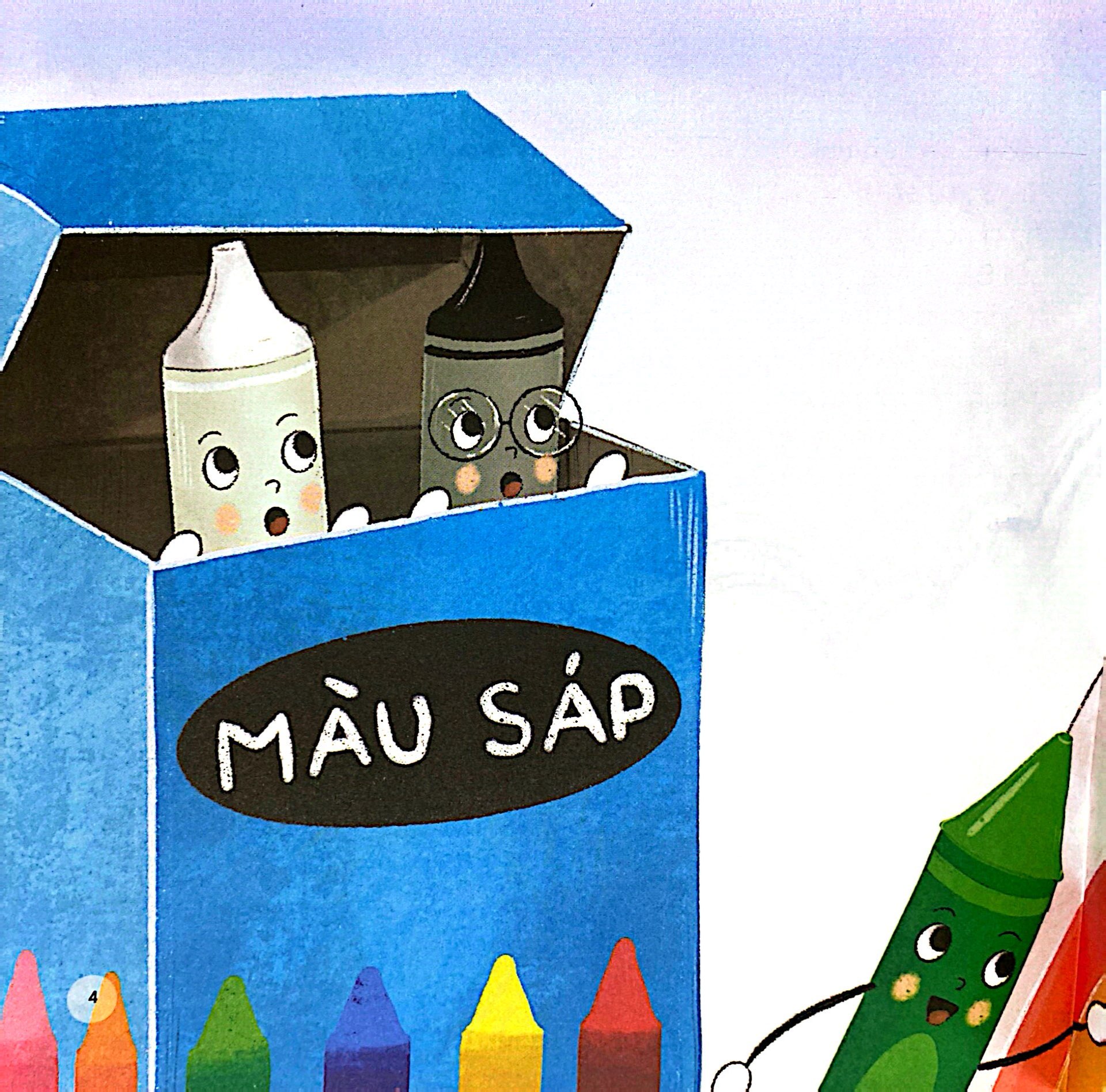 những người bạn đồ dùng học tập - nỗi buồn của bút sáp đen và bút sáp trắng - Ảnh 5