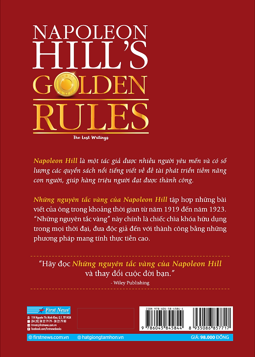 những nguyên tắc vàng của napoleon hill (tái bản 2023) - Ảnh 3