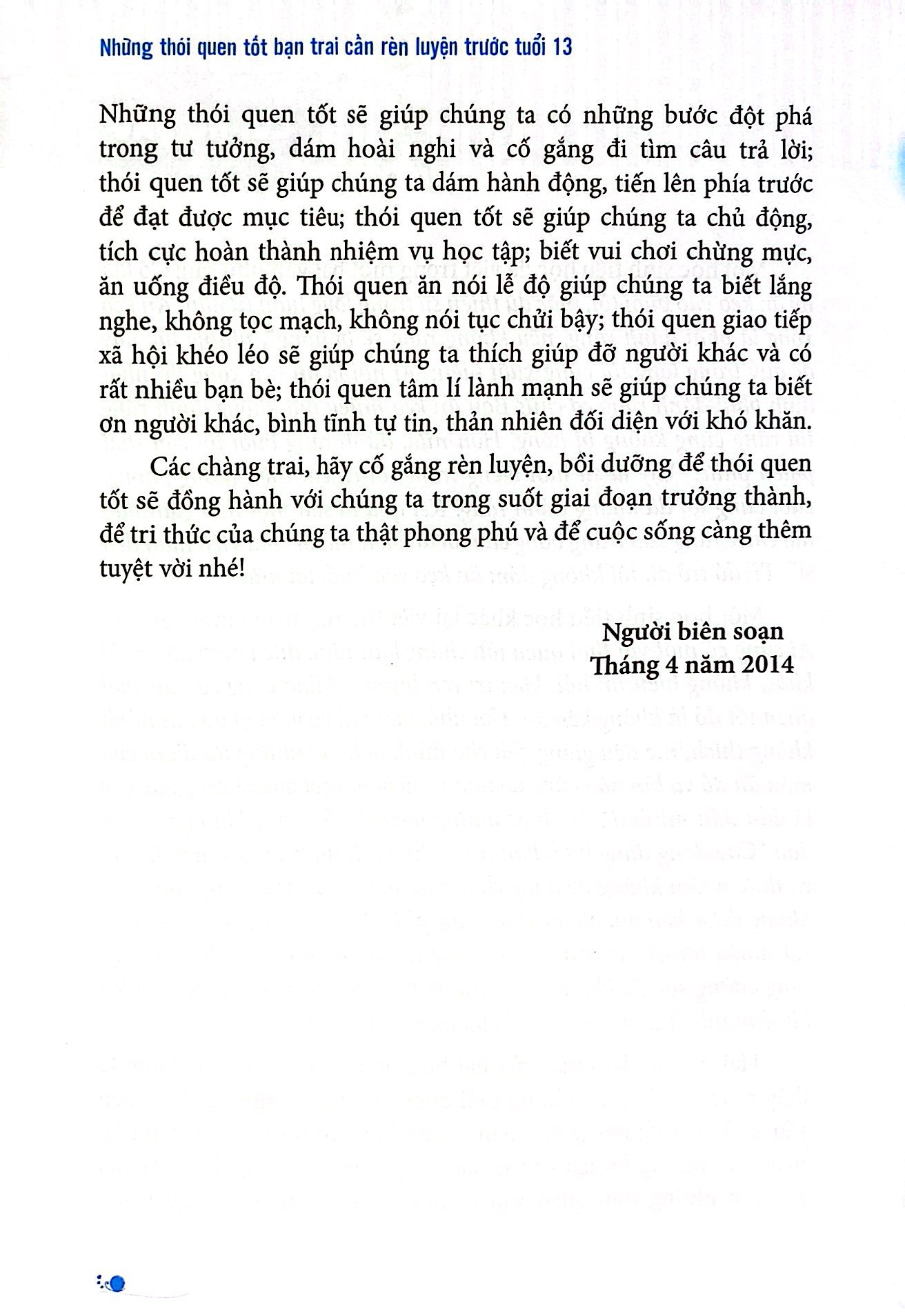 những thói quen tốt bạn trai cần rèn luyện trước tuổi 13 - Ảnh 4