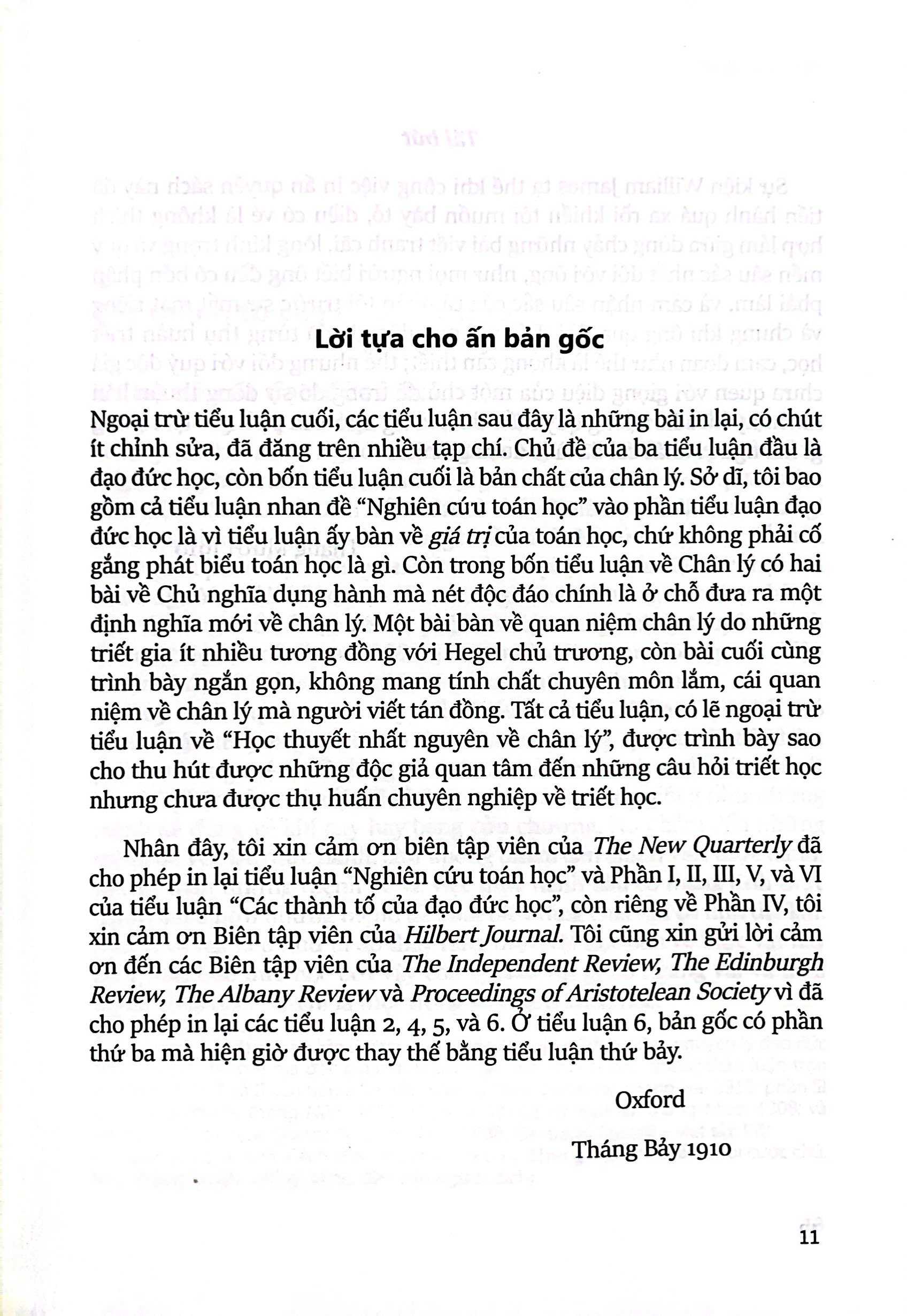 những tiểu luận triết học (2019) - Ảnh 9