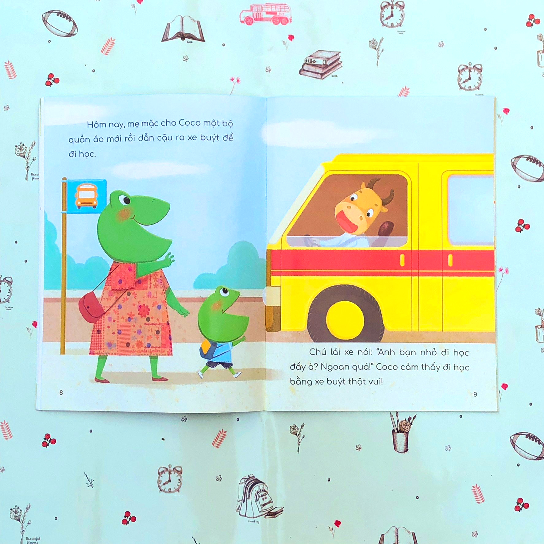 những trải nghiệm đầu đời của bé - coco đi học - Ảnh 4