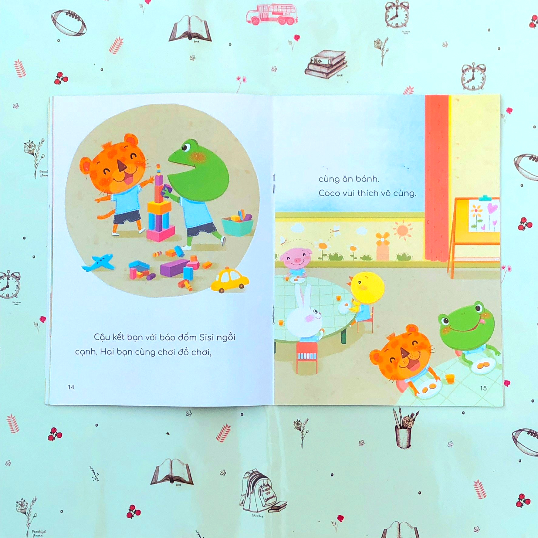 những trải nghiệm đầu đời của bé - coco đi học - Ảnh 5