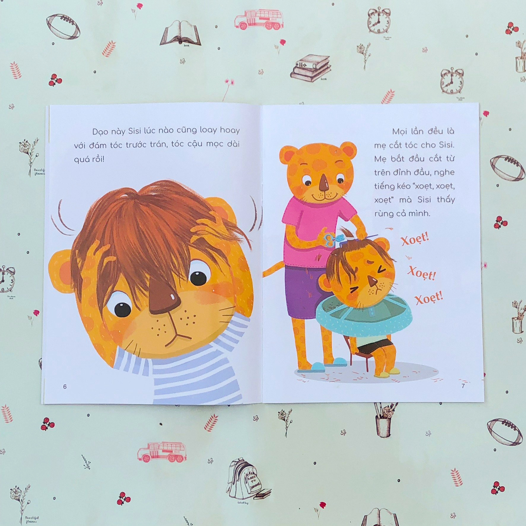 những trải nghiệm đầu đời của bé - con không muốn cắt tóc đâu - Ảnh 5