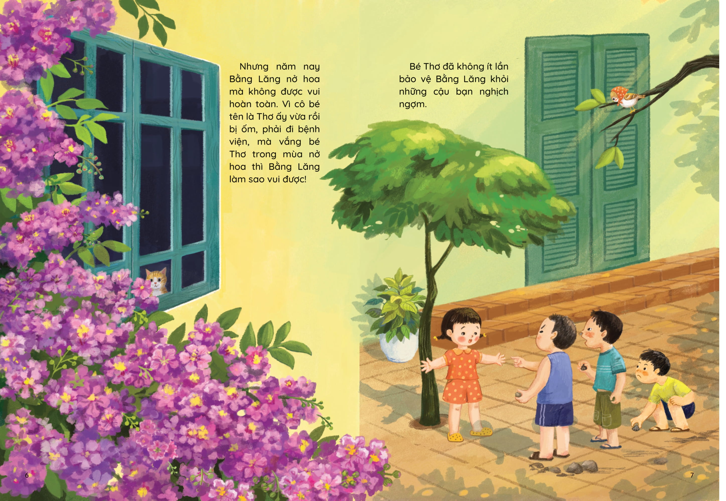 Những Truyện Hay Viết Cho Thiếu Nhi - Phiên Bản Sách Tranh - Chú Sẻ Con Và Bông Hoa Bằng Lăng - Ảnh 4